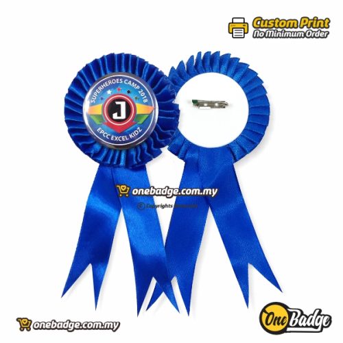 Ribbon Medal Button Badge Supplier Malaysia 58mm Button Badge Wholesaler