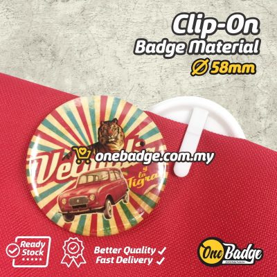 Clip-On Button Badge Material-2