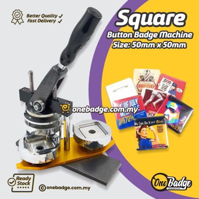 Square Button Badge Machine 50mm x 50mm-3