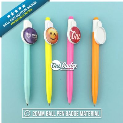 25mm Ball Pen Button Badge Material – 1