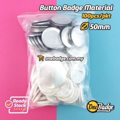 50mm Safety Pin-Back Button Badge Material (100pcs/pkt) | Supplier ...