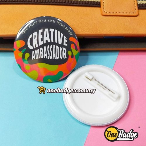 50mm Diameter Button Badge Safety Pin- Custom Design & Print | Supplier ...