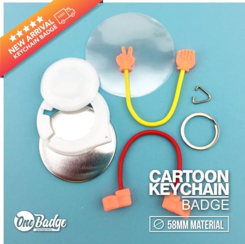 Keychain Button Badge Cartoon Character