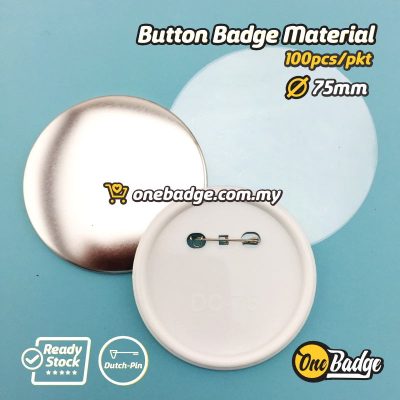75mm Button Badge Material-Dutch Pin-1