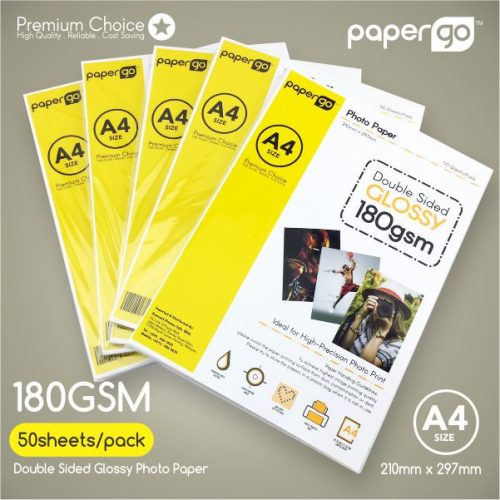 Papergo 180gsm Glossy Double Side Photo Paper -1.1