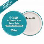 75mm Button Badge Normal Pin