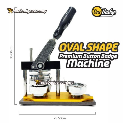 Oval Shape Button Badge Machine [57mm x 45mm] | Supplier & Wholesaler ...