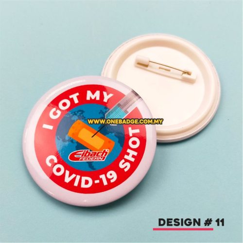 Vaccinated Button Badge 11