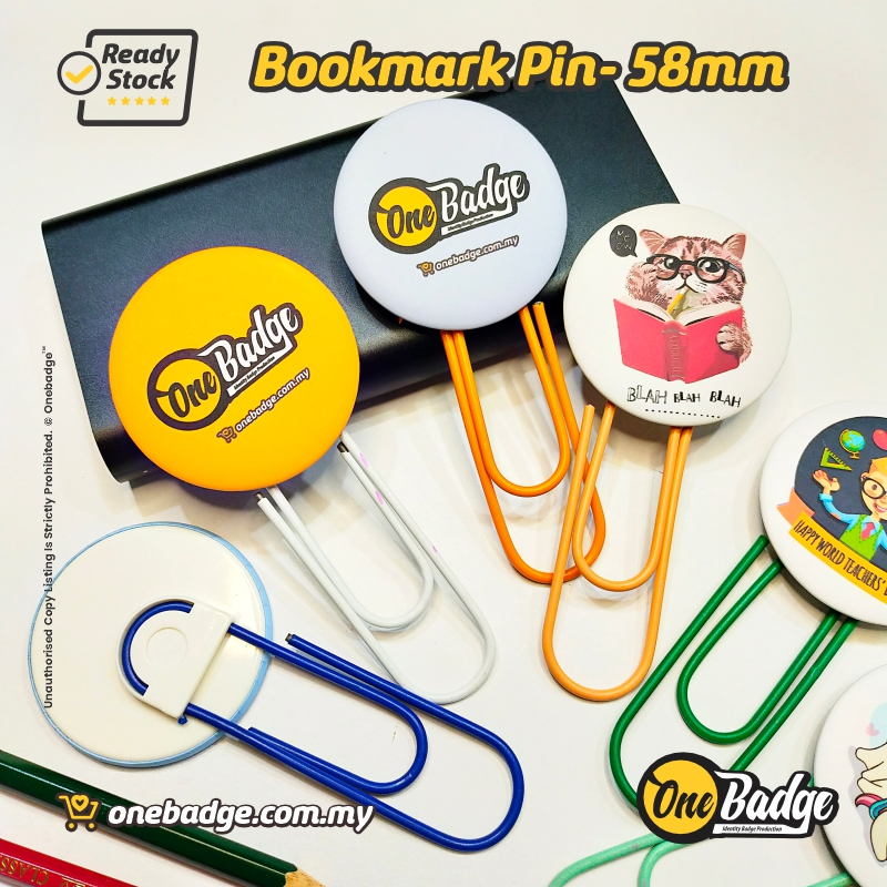 Bookmark Pin Badge 58mm Material 1
