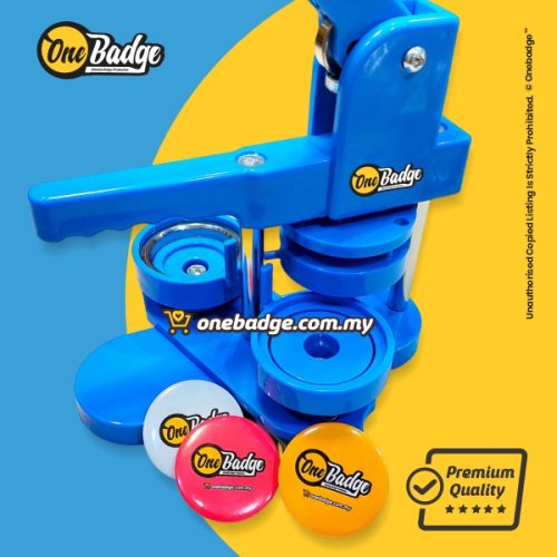 Maika Blue Button Badge Machine with 44mm/58mm Mould (7 in 1 Package ...