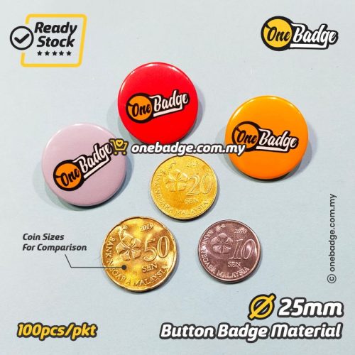 25mm Button Badge Material- Safety Pin (100pcs/pkt) | Supplier ...