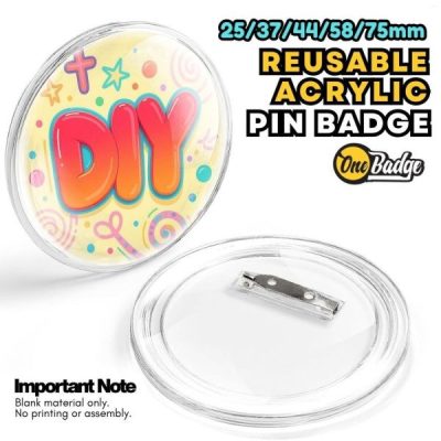 DIY Acrylic Button Pin Badge-Onebadge-1