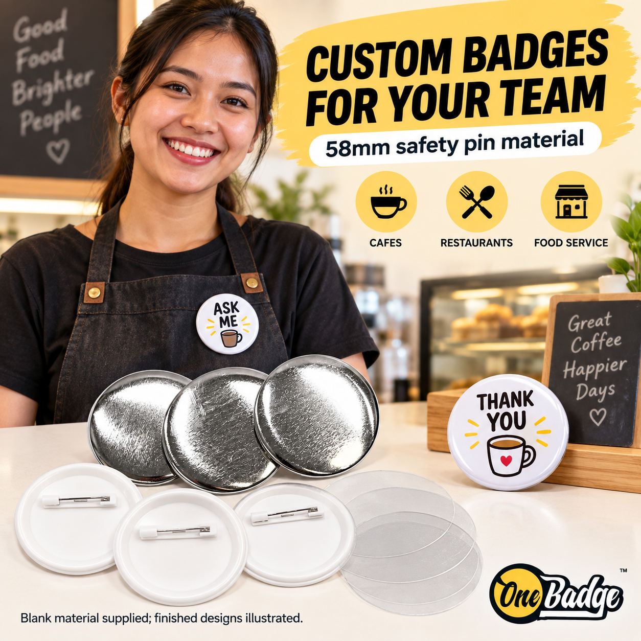 58mm Button Badge Material Sub 3