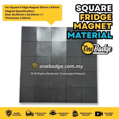 Square Fridge Magnet Material 50mm x 50mm from Onebadge-2
